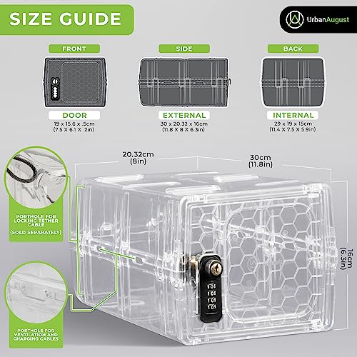 Urban August Dual Lock and Key Medicine & Refrigerator Lockbox