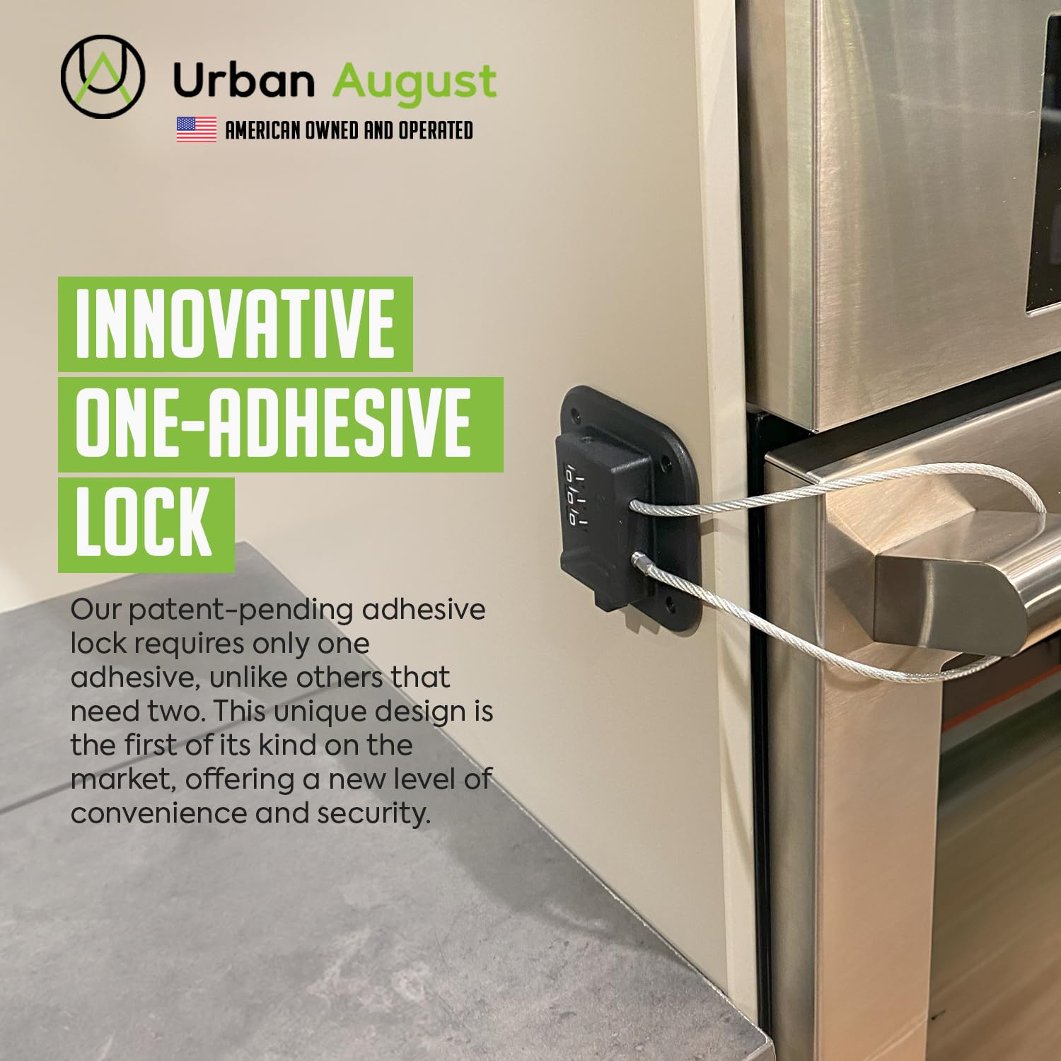 Child Proof Refrigerator Lock โ Cabinet Child Lock, Safety Locks for Toddlers, 2 Pack