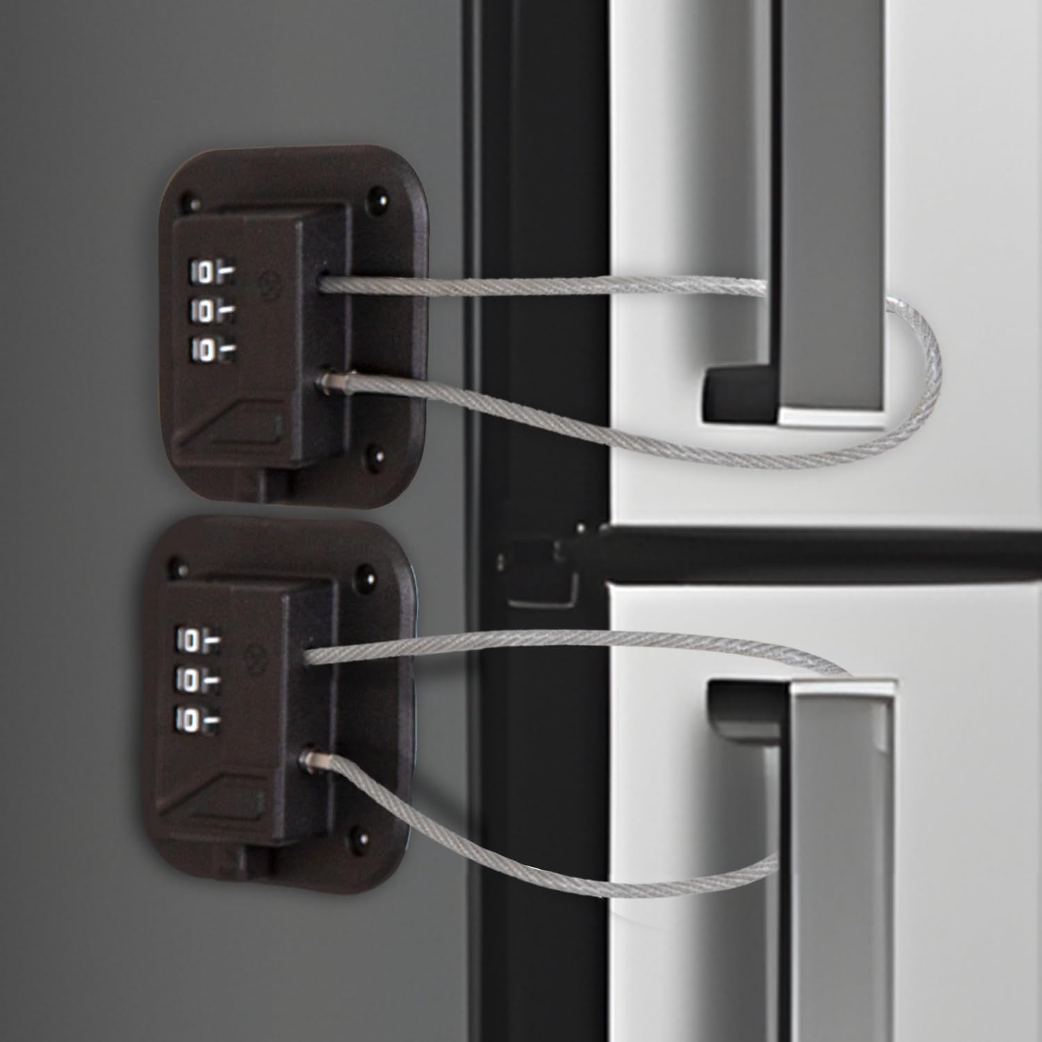 Child Proof Refrigerator Lock โ Cabinet Child Lock, Safety Locks for Toddlers, 2 Pack