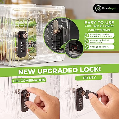 Urban August Upgraded Refrigerator Lock for Kids & Toddlers - 2 Pack  Multi-Functional Cabinet Locks for Adults & Fridge Door Lock with 3-Digit  Combination Lock …