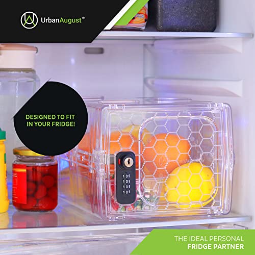 Urban August Dual Combination & Keyed Lockbox - Lockable Box for Everyday Use - Multi-Purpose Lock for Home & Office Safety - Made of Industrial-Grade