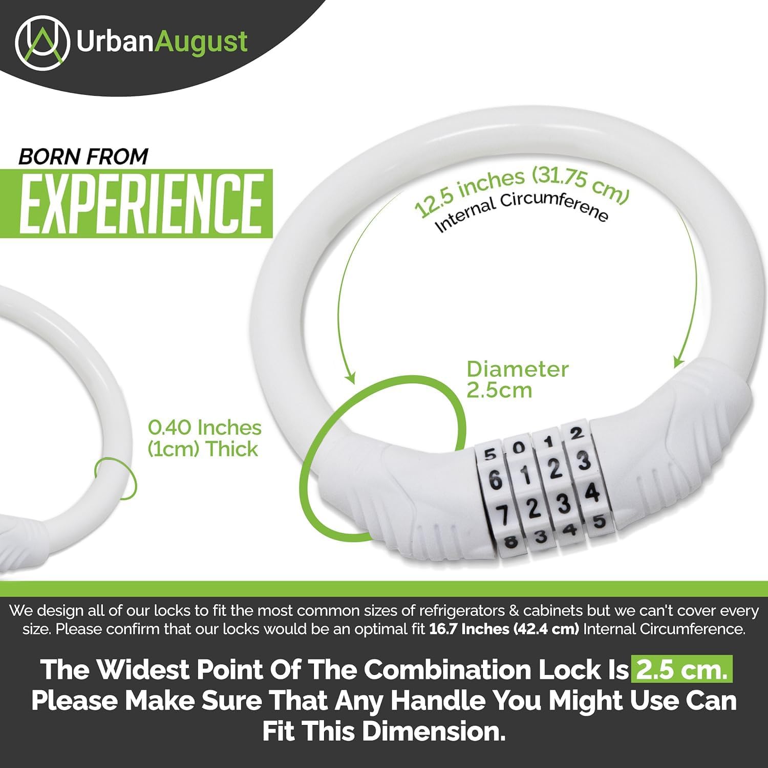 Urban August Cable Combination Lock