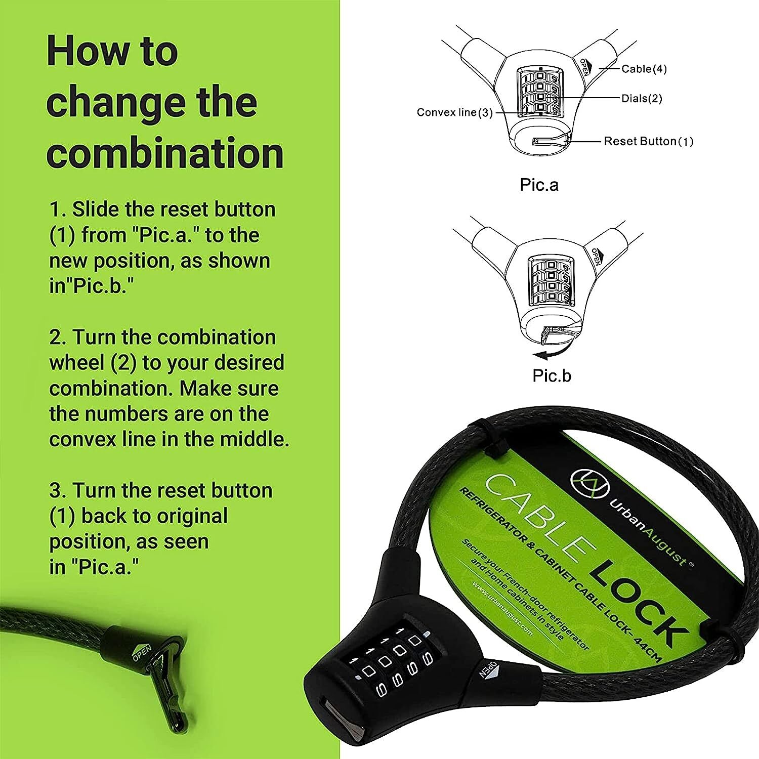 Lock Box Instructions & Directions by Urban August