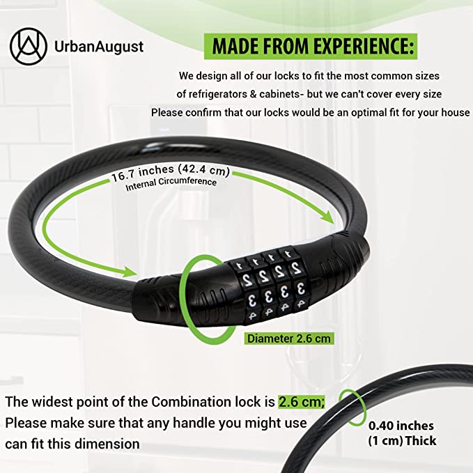Urban August Cable Combination Lock