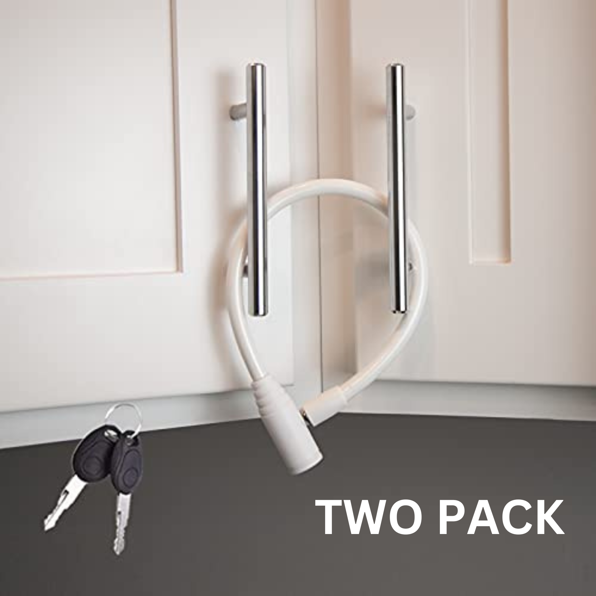 Multi-functional French-door Refrigerator and Cabinet Lock (Long